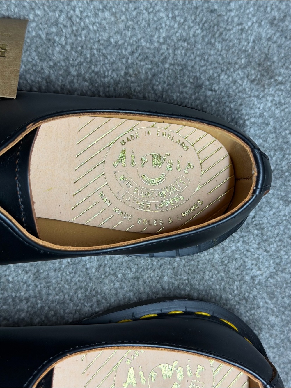 Size UK5 / US 6 Dr. Martens 1461 Made in England Black Leather Oxford Shoes - Picture 6 of 9